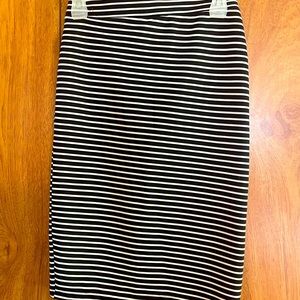 Striped Black and White Skirt